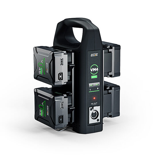 VM4 4-Position Micro Battery Charger (V-Mount) - with batteries