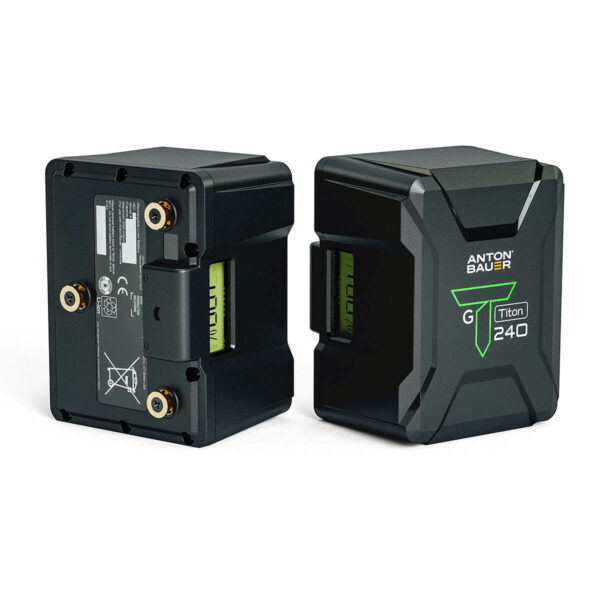 Titon 240 Gold Mount Battery - side by side