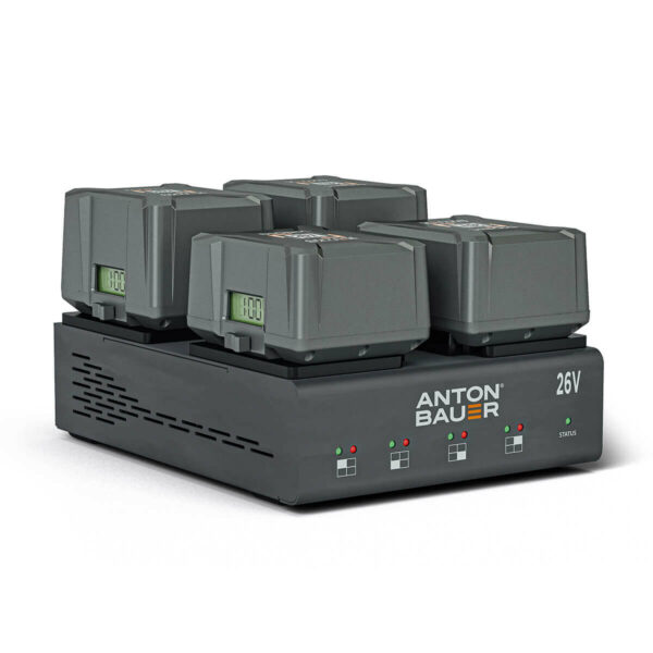 LP4 B-Mount Charger - batteries mounted