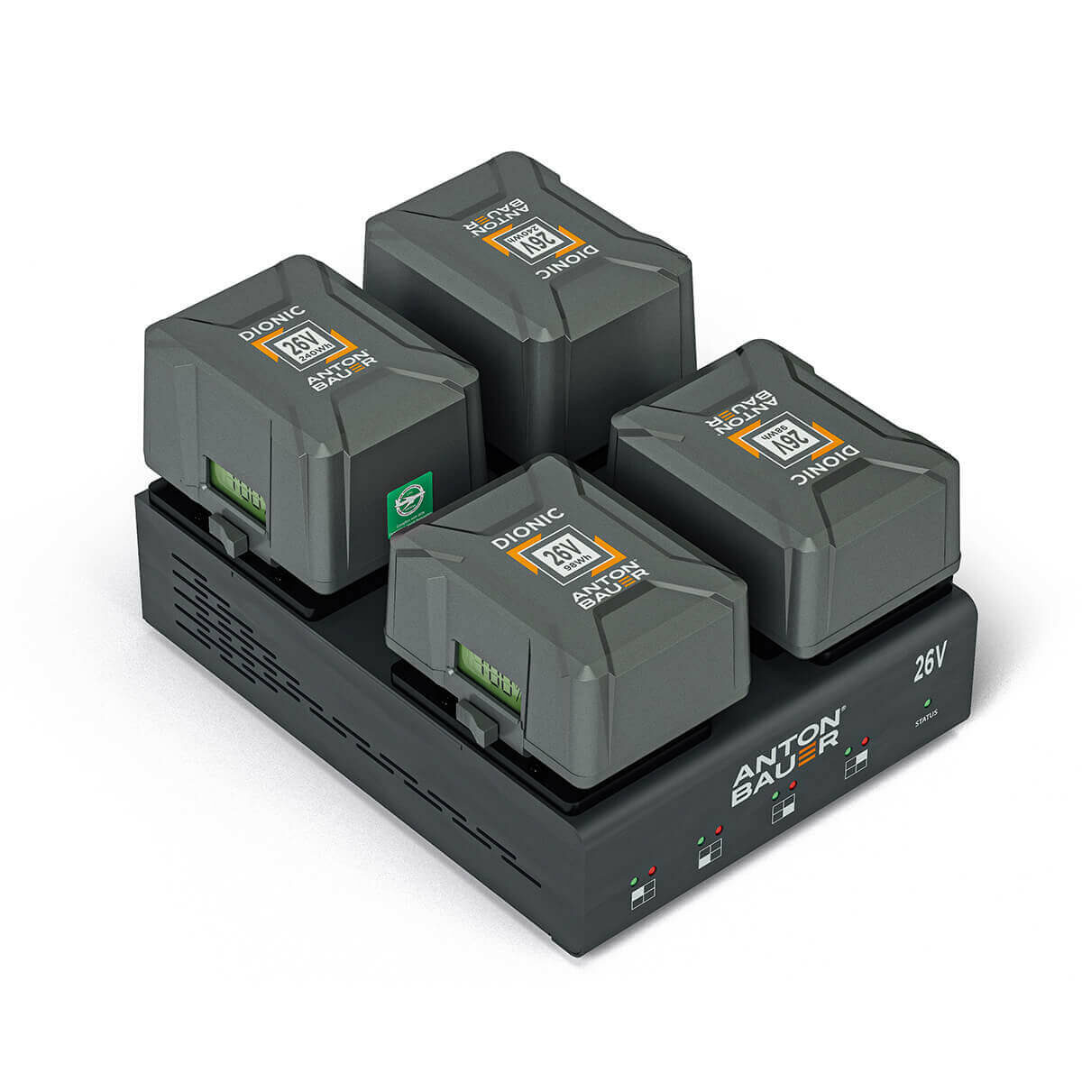 LP4 B-Mount Charger - batteries mounted