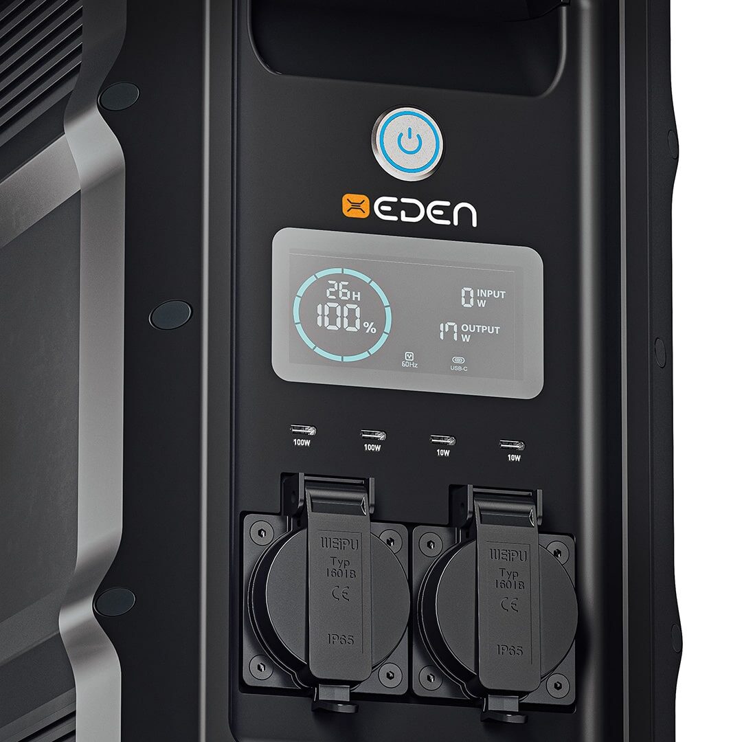 EDEN - 2.5kWh mobile power station designed for film, TV, and outdoor industries (front)