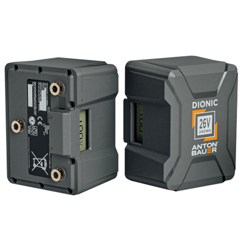 Dionic 26V 240W Gold Mount Battery - LCD screen
